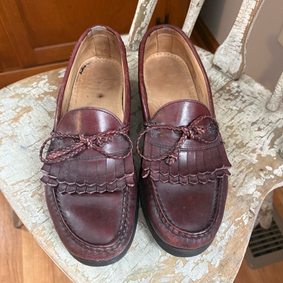 Allen Edmonds Woodstock Oxblood Red Dress Shoes Kiltie Burgundy Loafer Men  11 C